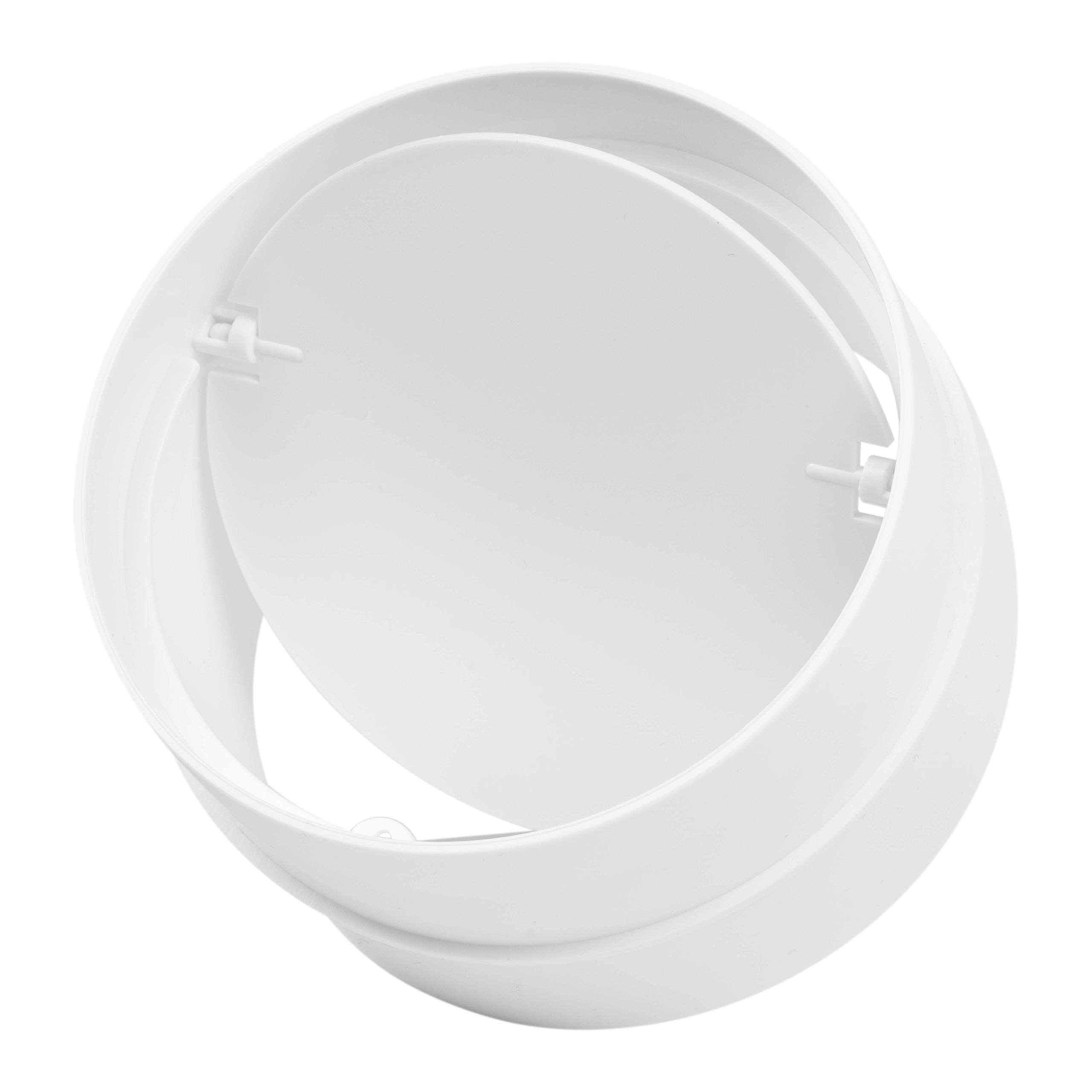 Buy HVAC OV 6" inch Duct Connector with air Backdraft Damper. Made of Durable Plastic. Ducting