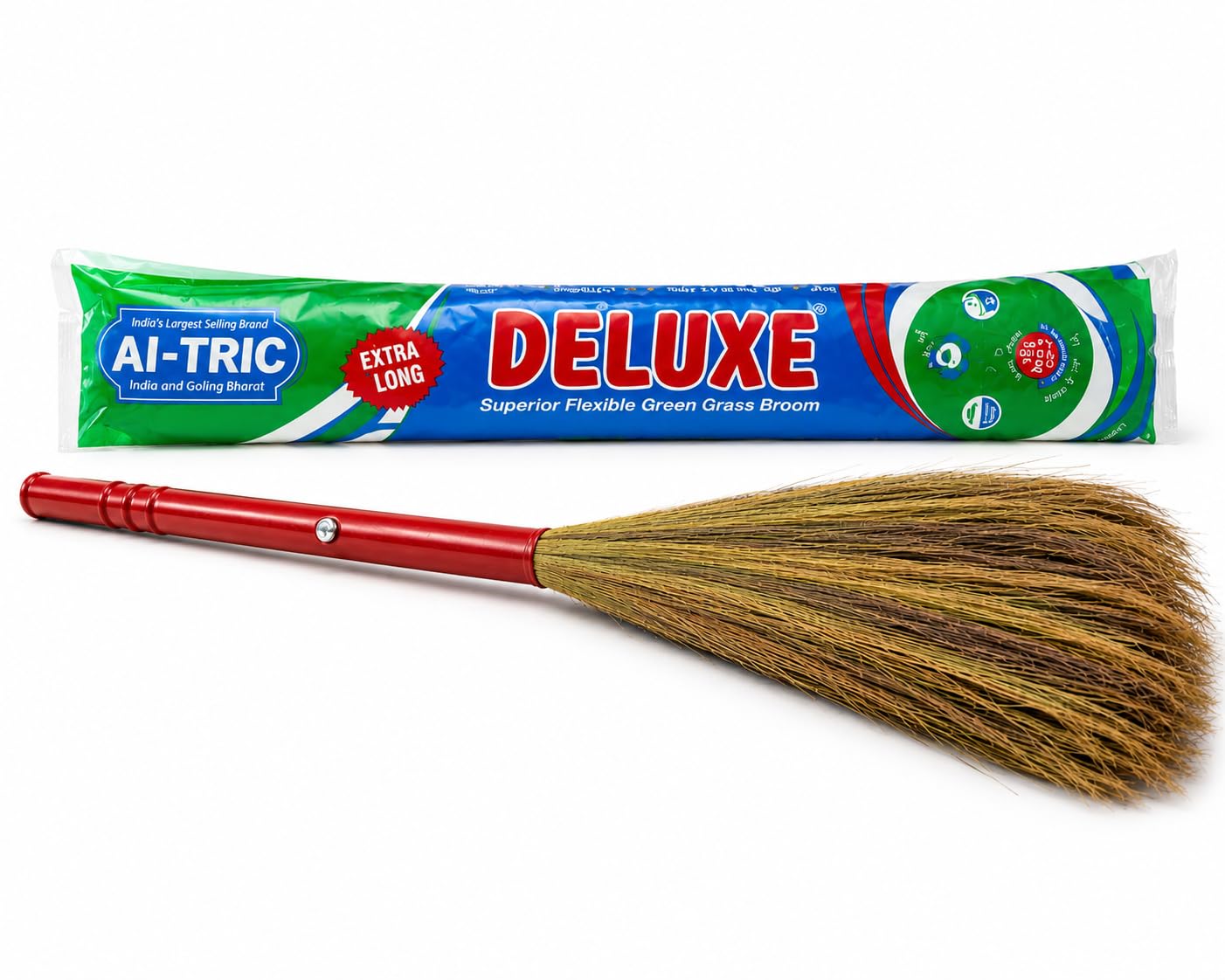 Ulfira Natural Grass Broom Non dust 1pes-image-4