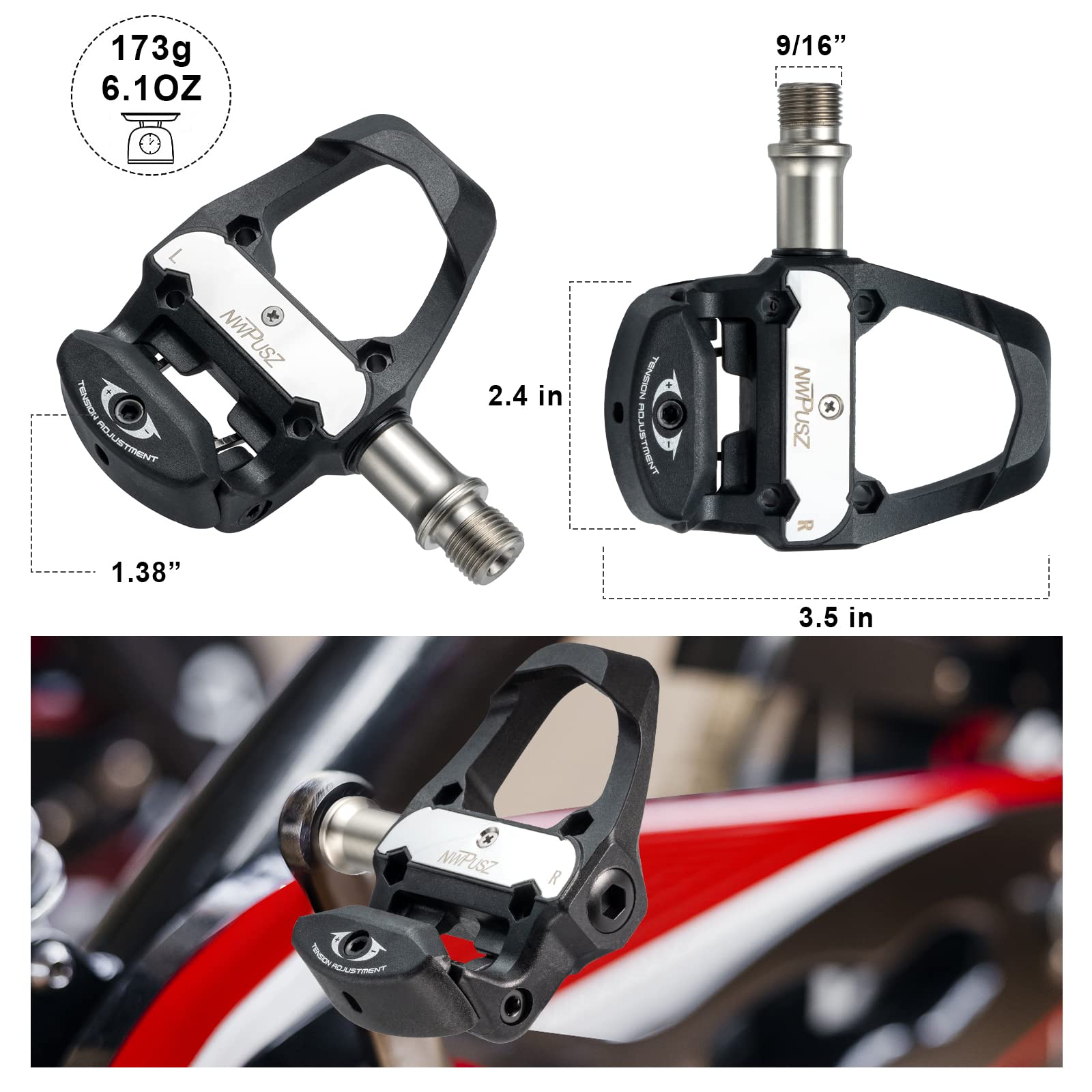 ペロトンバイク　ペロトンバイク用ペダル￼ Amazon.co.jp: 調節可能なペダルアダプター ペダル トゥクリップ
