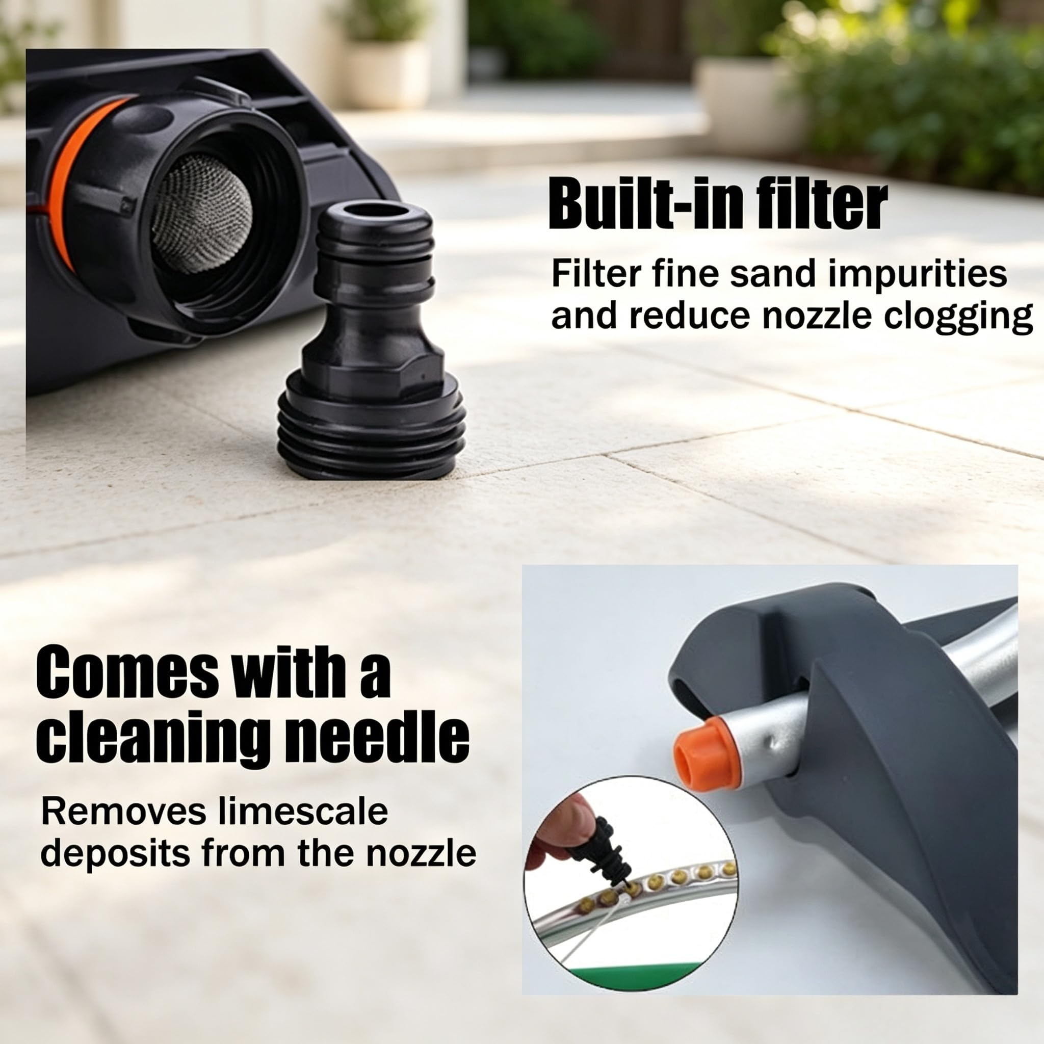 Irrigatore oscillante, irrigatore per prato, 19 fori, 4 livelli regolabili | Sistema di irrigazione automatico, irrigatore da giardino, sprinkler grande area di 180 gradi, per prato, orto, piante