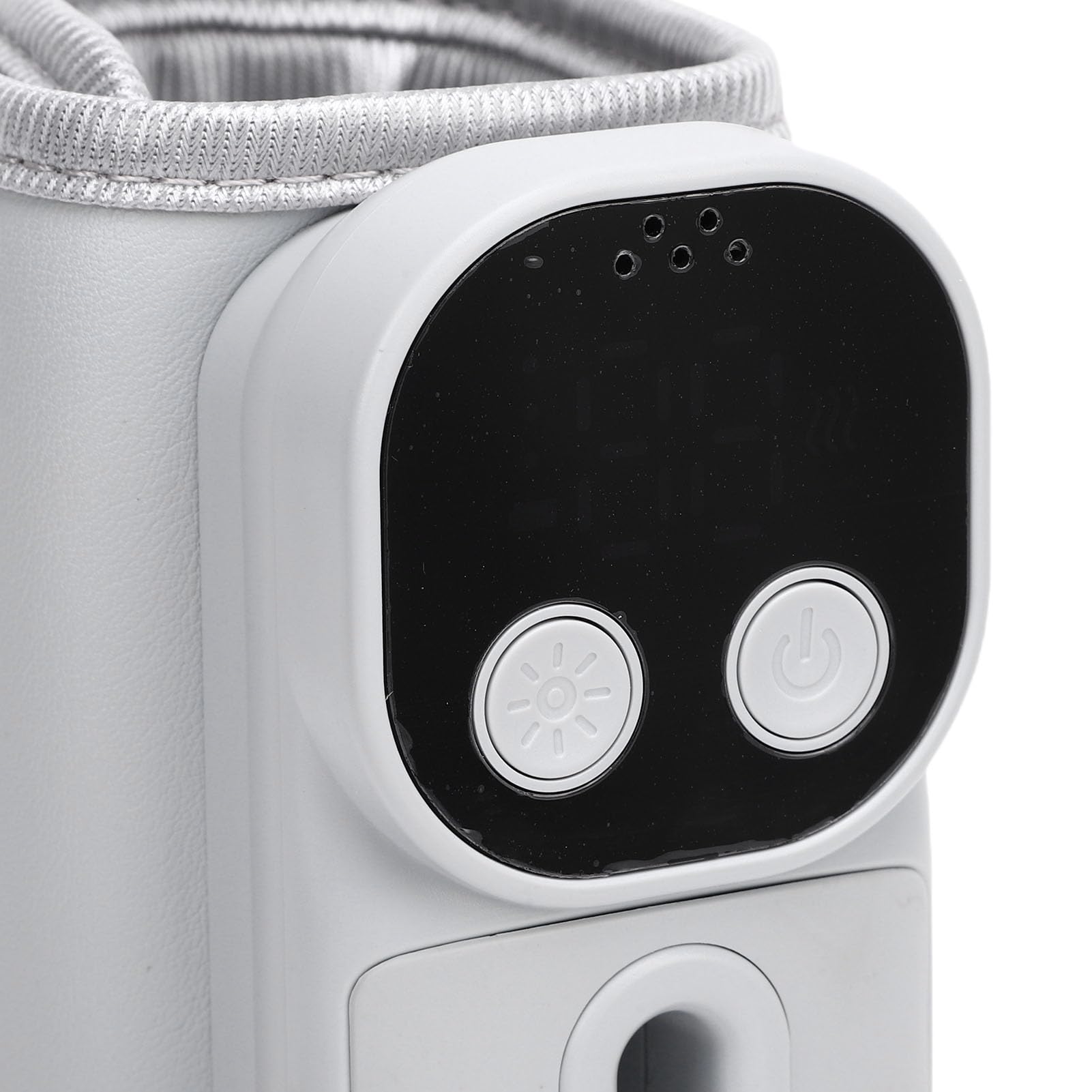 Fdit Innovativo Scaldabiberon Portatile, Riscaldamento Rapido 7 Temperature per Viaggiare in Movimento Riscaldamento Surround a 360° per Neonati Materiale: Pelle PU