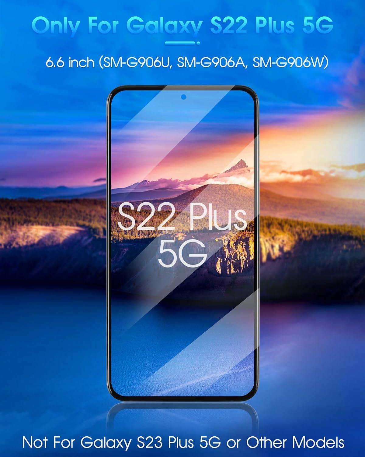 Écran OLED de rechange pour écran LCD Samsung S22+ 5G SM-S906U Noir