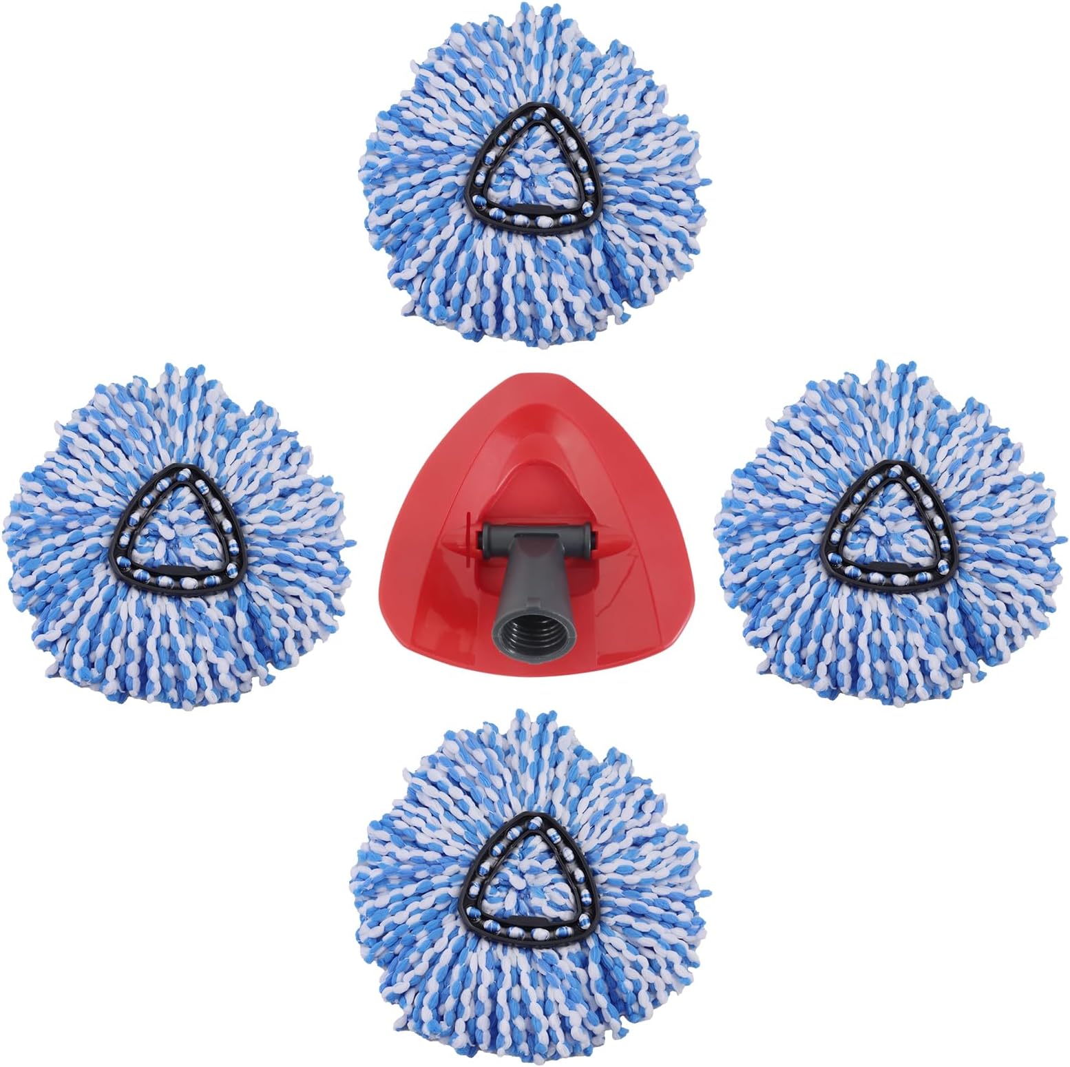 [6+1 Pack] 6 Mop Replace Heads + 1 Mop Head Base Compatible