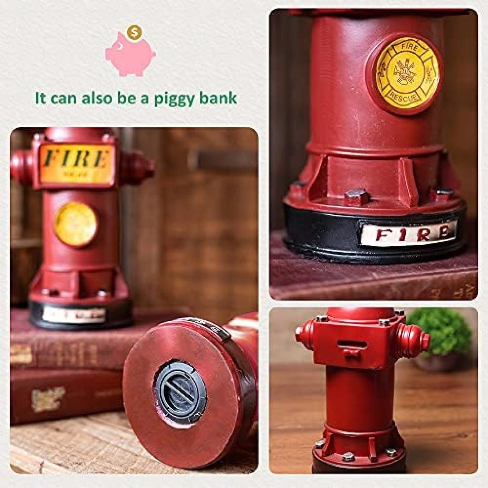 American Industrial Style Retro LOFT Feuerhydrant Home Kreative Requisiten Bar Dekorationen Display Merchandise Ornamente,Rot