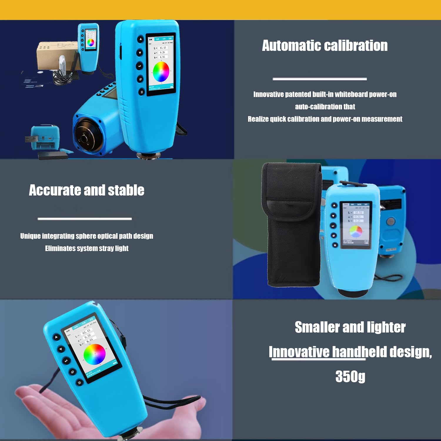 Lab Colorimeter Color Analyzer Meter D65 4mm