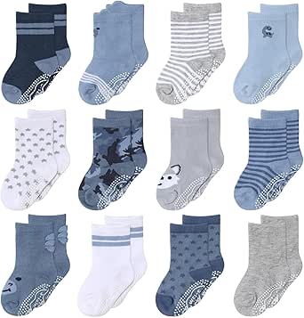 Amazon.com: The Peanutshell Organic Baby Boy Socks 0-24 Months Set of ...