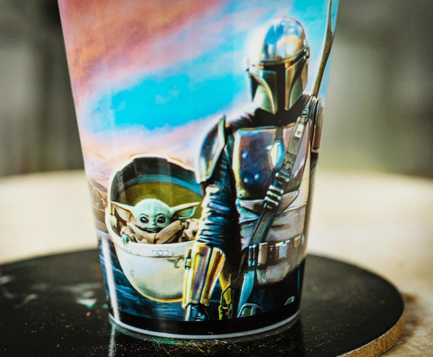 Star Wars: The Mandalorian 1.5-Ounce Plastic Mini Cups, Set of 4 | Whiskey Shot Glasses, Home Bar Drinkware - Image 6