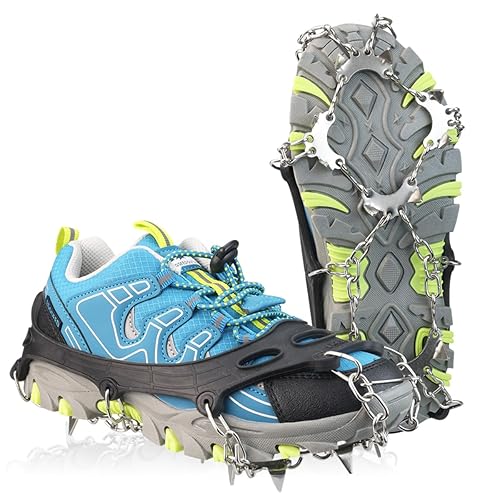Ice Cleats for Kids, Kids Crampons for Hiking Boots &