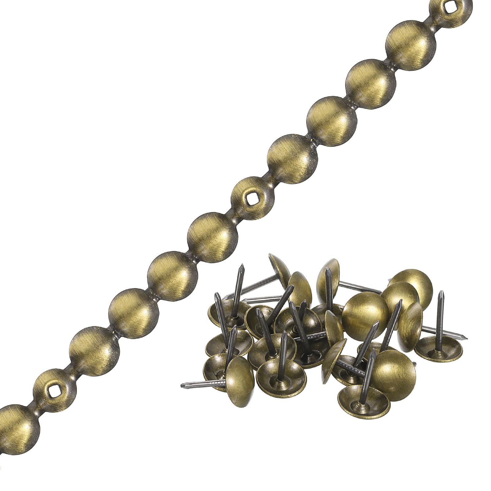 Bande de punaises d'ameublement 11mm clous de tapissier pour canapé et fauteuil 1m