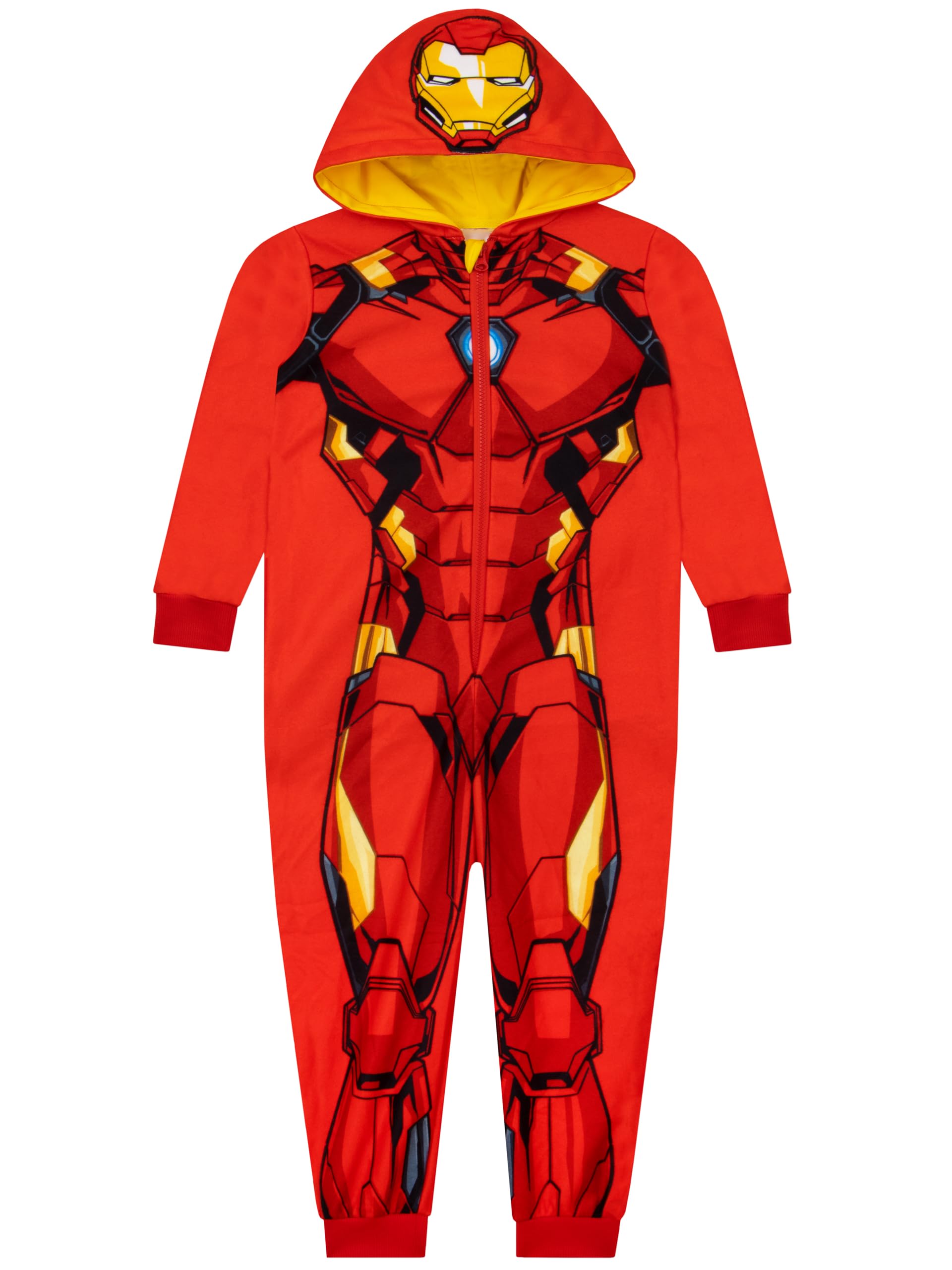 Marvel Grenouillère Iron Man | Surpyjama Garçon Avengers | Combinaison Enfant | Surpyjama Polaire