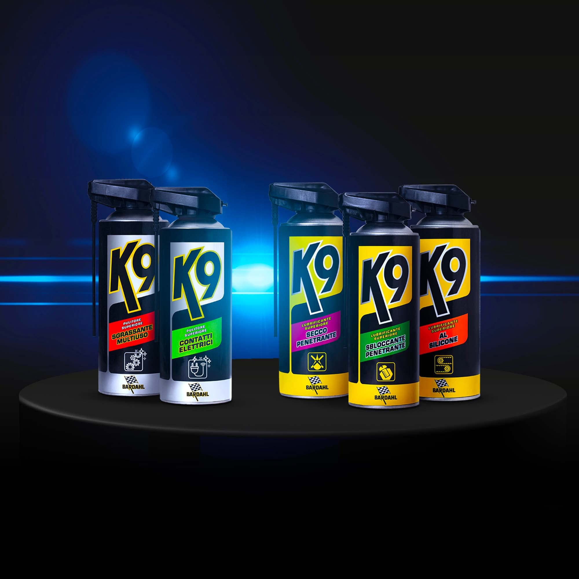 Bardahl K9 - Pulitore Superiore Sgrassante Multiuso, Rimuove Efficacemente Olio, Grasso, Sporco e Polvere, Sgrassatore Professionale per Plastica, Gomma e Metalli, ad Asciugatura Rapida, 400 ml