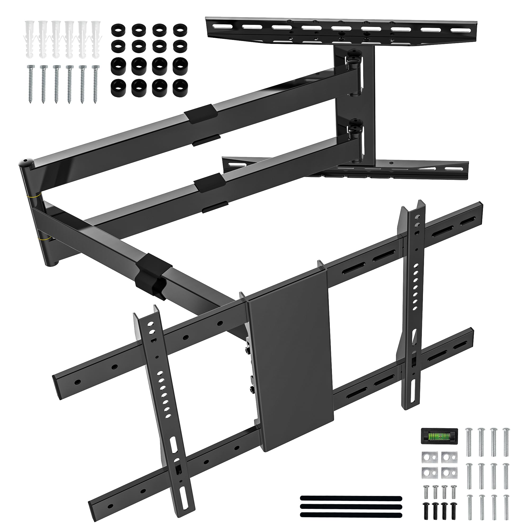 1200mm Wandabstand, Tv Wandhalterung, Langer Schwenkarm, Neigen, Schwenken, Rotieren, Ausziehen, 32-80 Zoll LCD/LED/OLED Fernseher 50 kg Tragkraft VESA 600x400mm Tv-Halterung | Rotieren, Ausziehen, 32-80 Zoll LCD/LED/OLED Fernseher 50 kg Tragkraft VESA 60