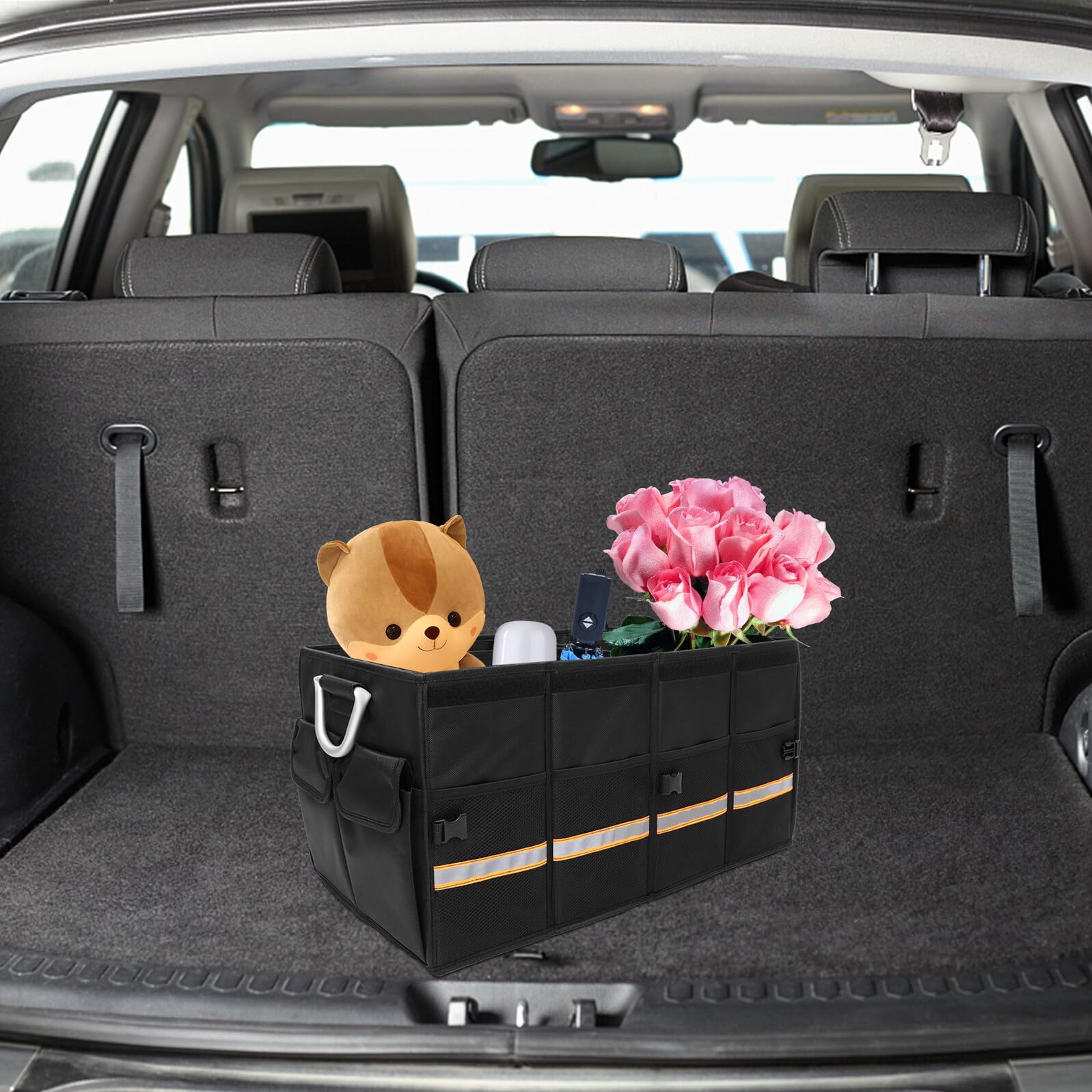 VALICLUD Organizer per Bagagliaio Auto Scomparti in Oxford Nero