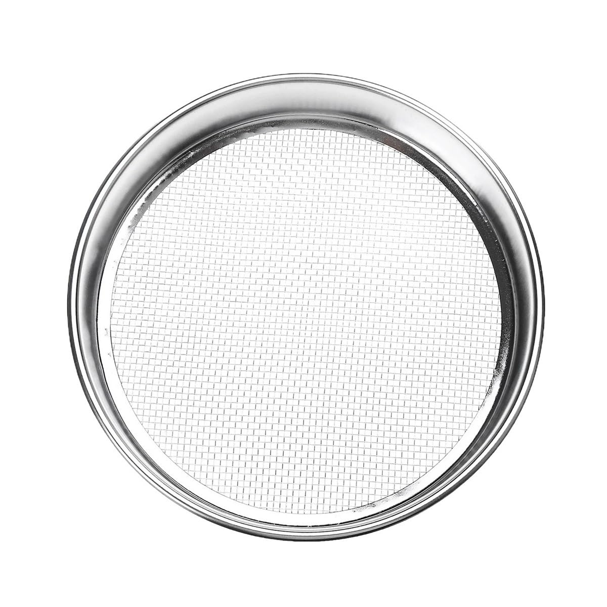 Tamiz de cribado de harina Tamiz de laboratorio redondo acero inoxidable 304, duradero, apertura 0,03 a 12,5 mm, filtro for harina cocina, 1 unidad(0.074MMx25CM)