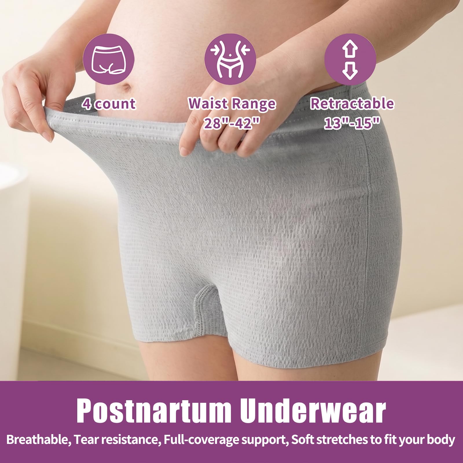 20 Pcs Mom Postpartum Essentials Recovery Kit, Hospital Bag Must Haves for New Mom, Postpartum Pads, Peri Bottle, Cooling Spray, Perineal Soothing Liners, Disposable Underwear, Hot&Cold Packs(Set)