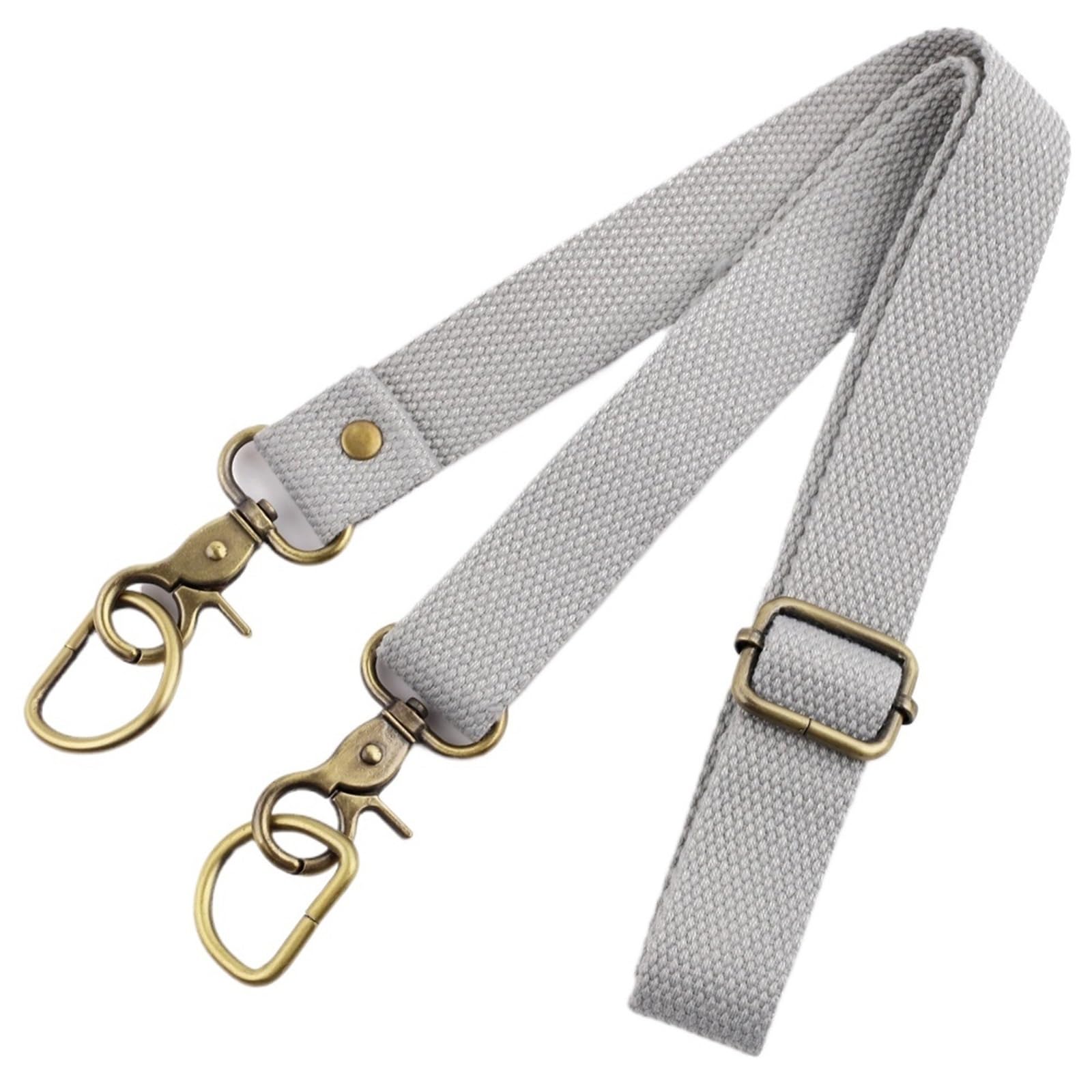 Bretelle pour sac à bandoulière ajustable sangle de rechange en toile grise pour sac à main DIY