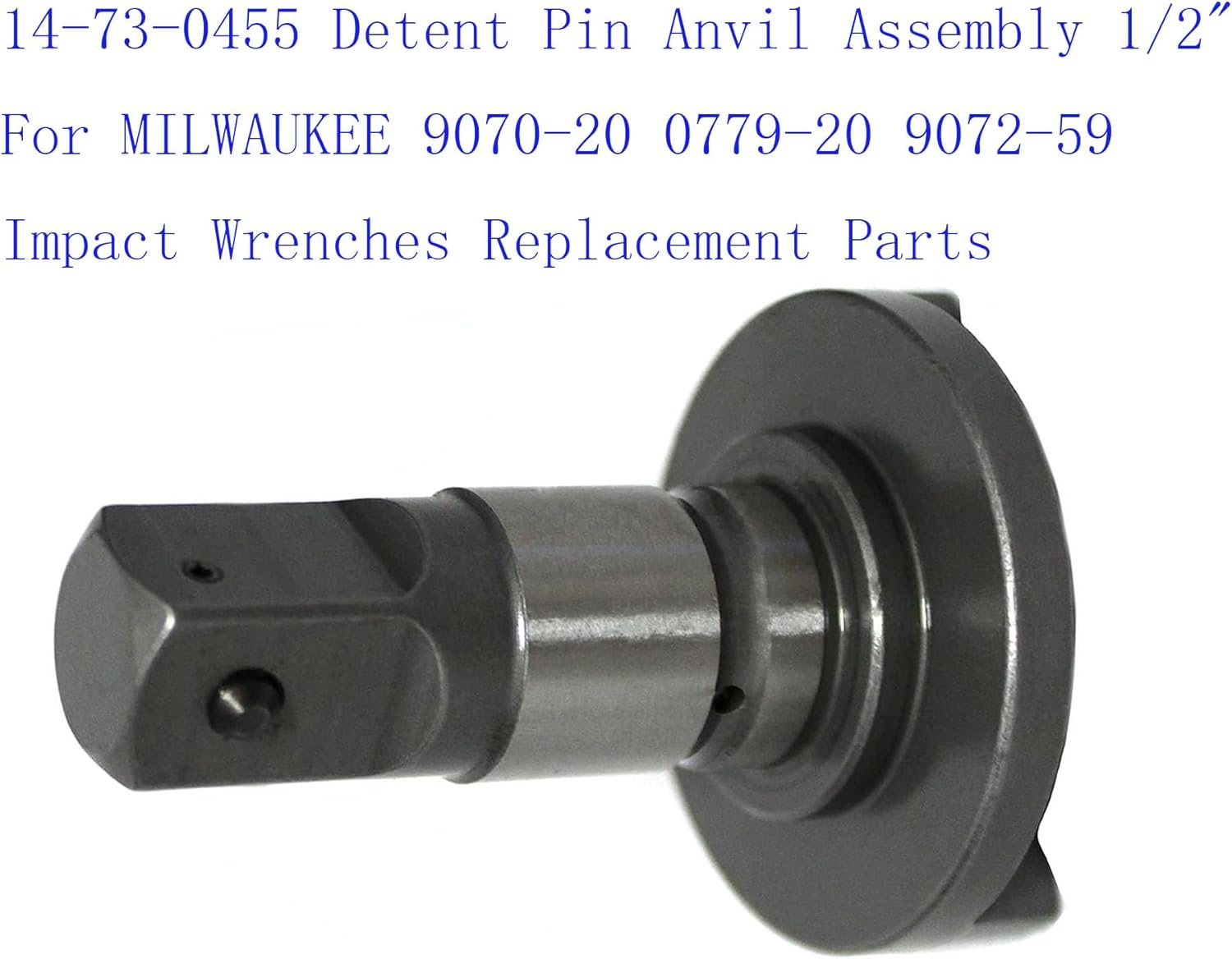 14-73-0455 Detent Pin Anvil Assembly 1/2" For 9070-20 0779-20 9072-59 Impact Wrenches Replacement Parts