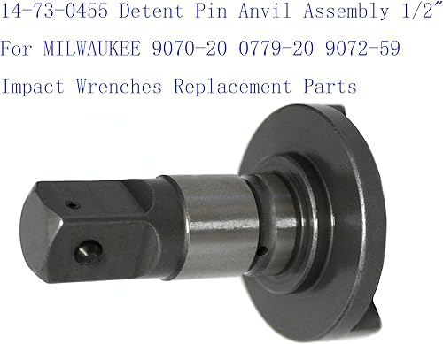 Miniatura 2 de 14-73-0455 Detent Pin Anvil Assembly 12" For MILWAUKEE 9070-20 0779-20 9072-59 Impact Wrenches Replacement Parts