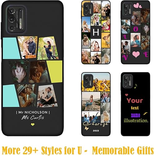 Vista 59 de Funda personalizada para Motorola Moto G Stylus 2021 con nombre de foto, texto y foto, GStylus personalizado -21 funda suave y fina (negro) de 6.8