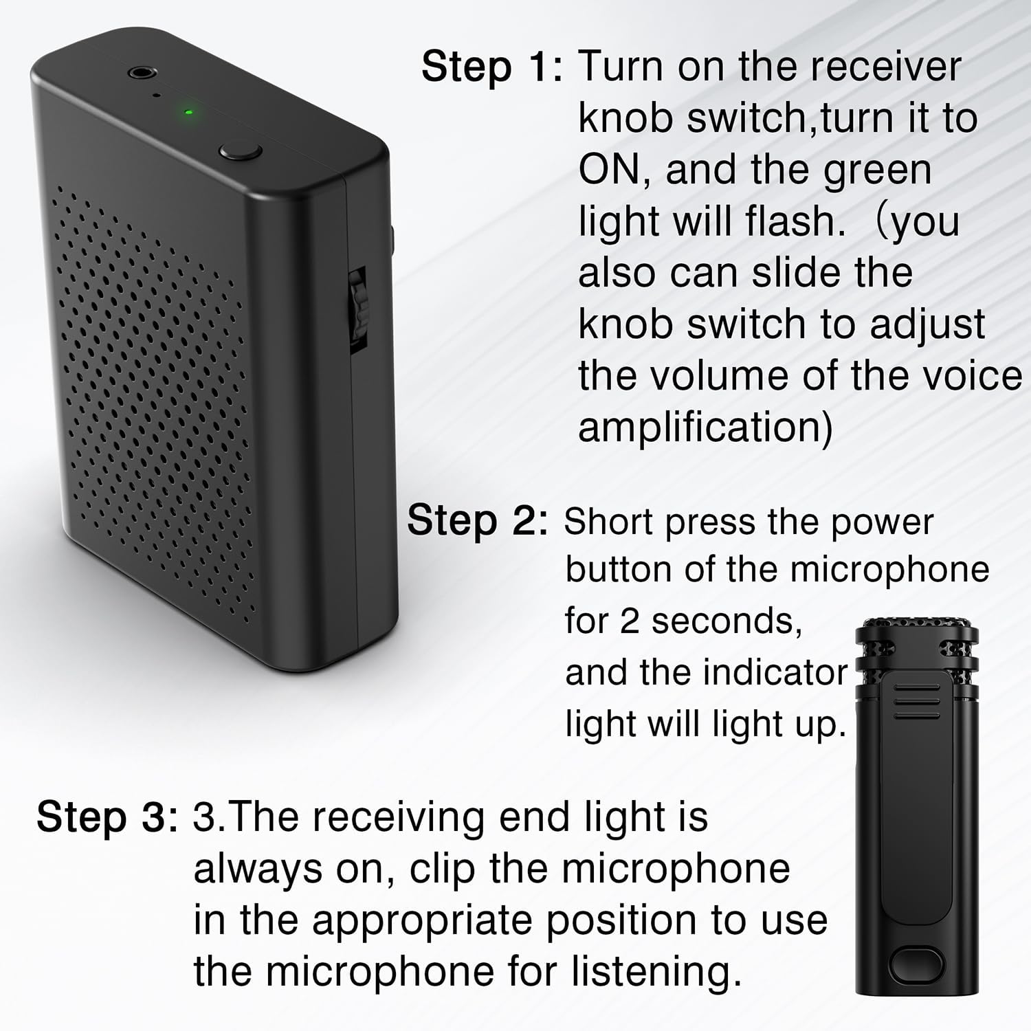 Wireless Voice Amplifier with Wireless Lavalier Microphone, PA System, Portable Cordless Omnidirectional Clip On Mic with Speaker for Teachers, Tour Guide, Lecture, Conference, Fitness Instructors