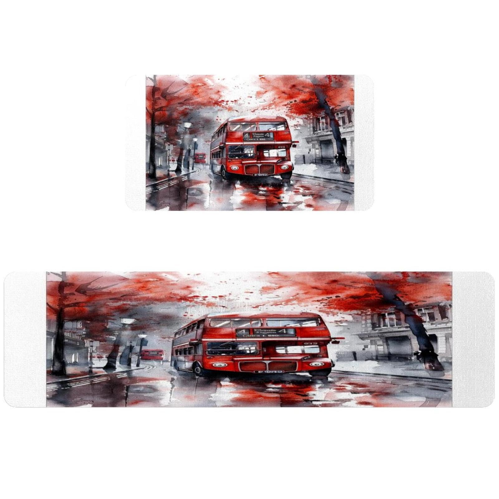 Tapis de cuisine antidérapant lavable lot de 2 grand format tapis