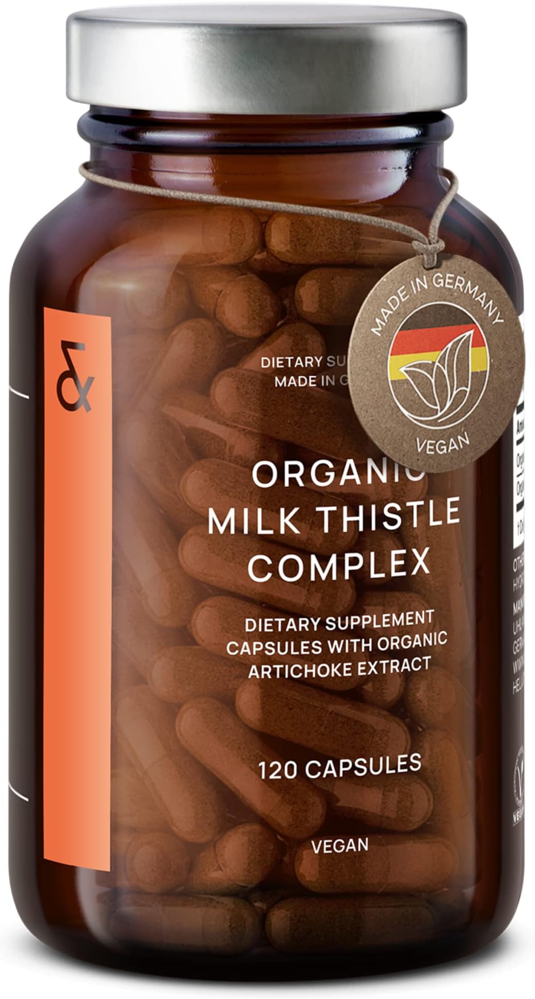 - CLAV Organic Milk Thistle & Artichoke Extract Complex -Rich in Silymarin & Bitters - Liver Support + Detox Supplement - 120 Capsules (60 Days Supply) - Vegan - Made in Germany