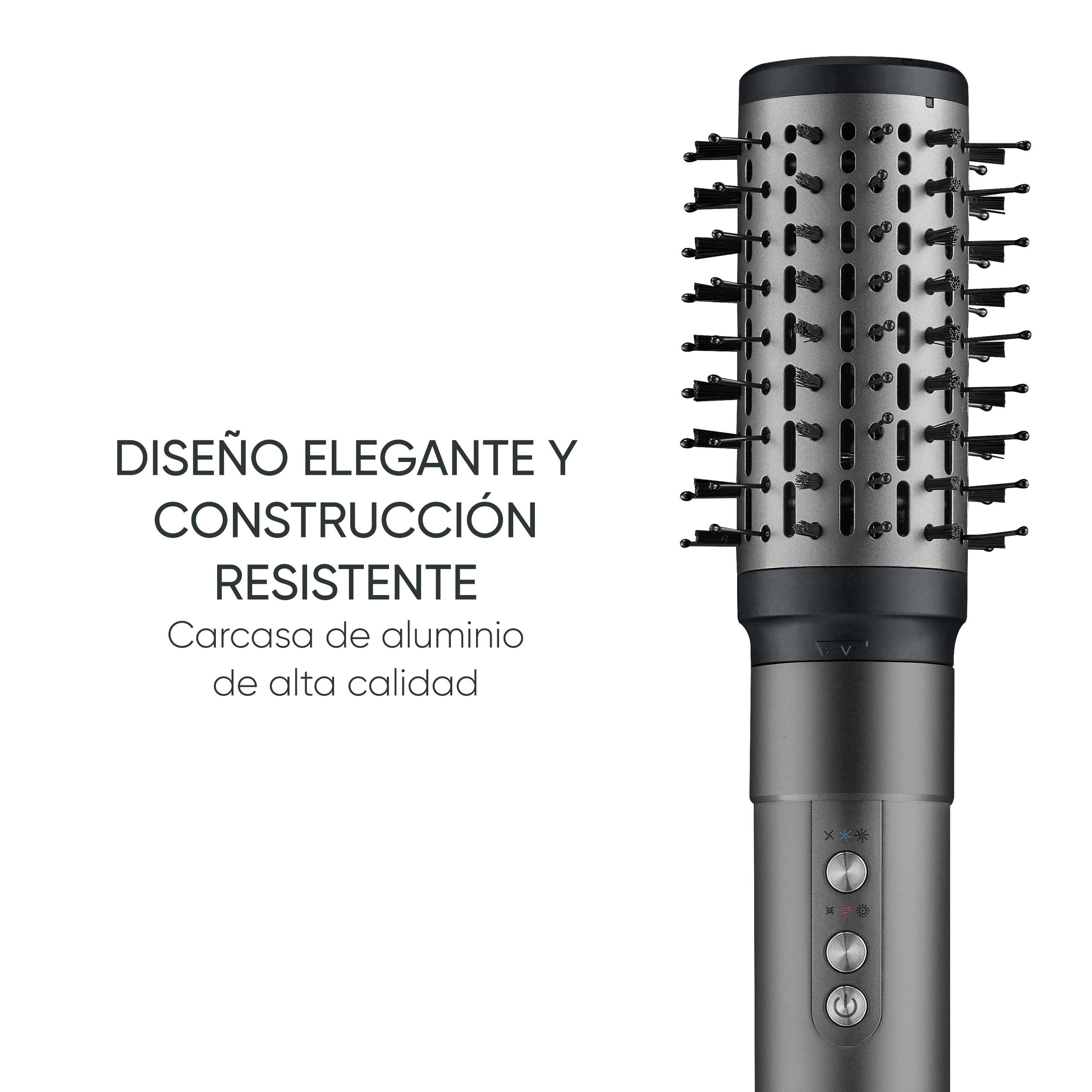 SEVERIN Cepillo secador Multi Estilo 5 en 1, Cepillo eléctrico con 5 accesorios, 1500 vatios, Motor BLDC y Technología Iónica, Función autolimpieza, Negro, WL 0684