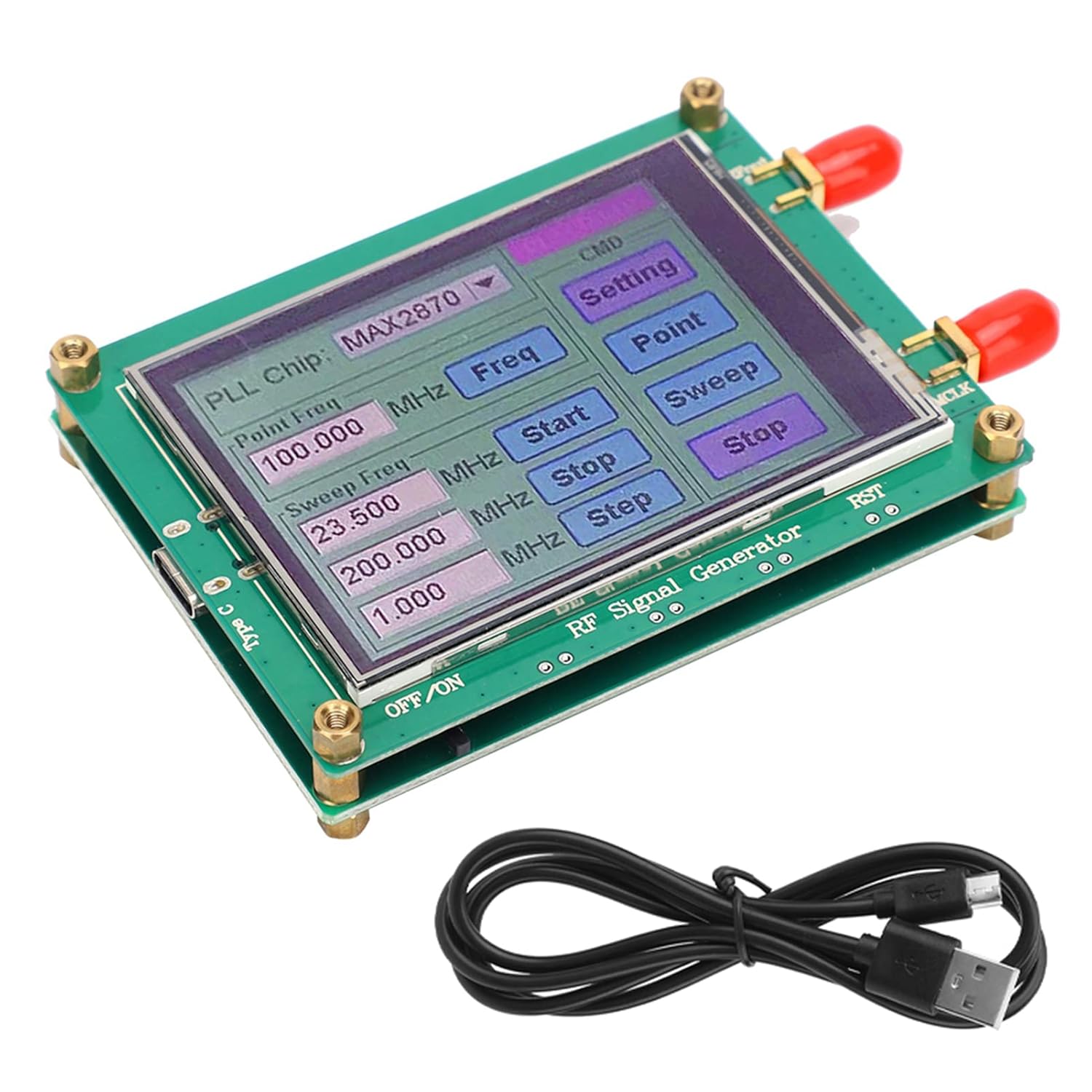 MAX2870 23.5-6000M RF Signal Source Generator Module High Stability Low Noise Frequency