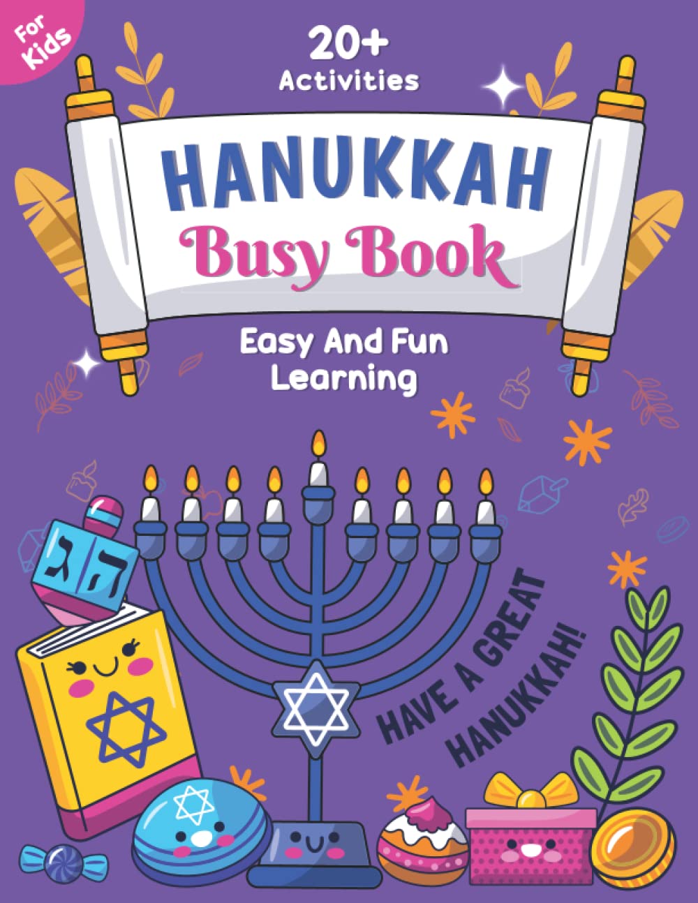 Hanukkah Activity Book for Kids: 8 Nights of Festivities