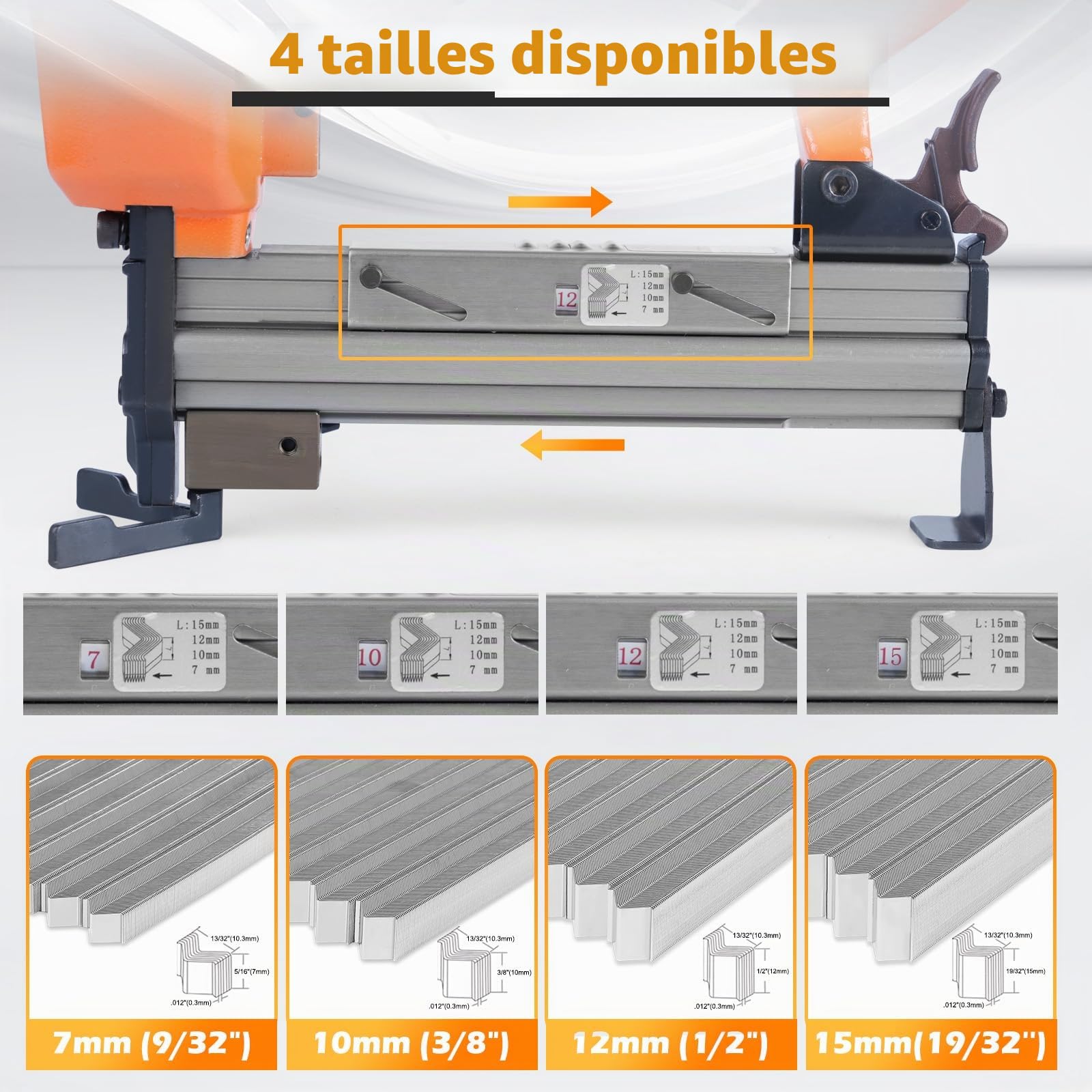 KIMSING 30GA 12mm pointes à V pour bois dur 4000 pces pour cadres | Anticorrosion, collage anti-desserrage, surface lisse pour moins d'accrochages, pour V1015 et assemblages de cadres