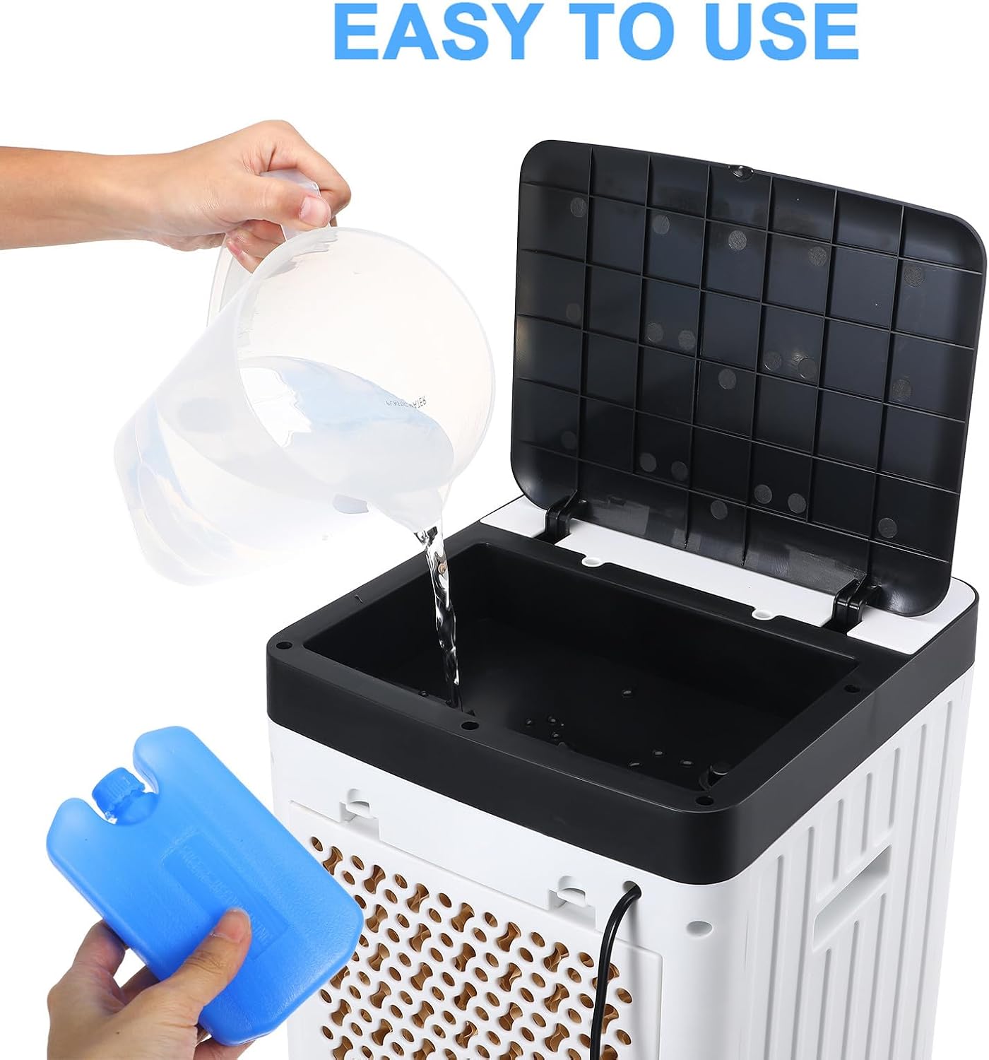Alipis Ice Packs for Lunch Boxes - Slim Reusable Freezer Packs - Ice Blocks for Air Cooler Fan, Cooler Bag and School Travel 4pcs
