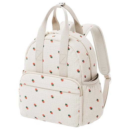 Mochila infantil de veludo cotelê para meninas e meninos de 2 a 5 anos, resistente à água, bolsa de livros durável para creches pré-escolares