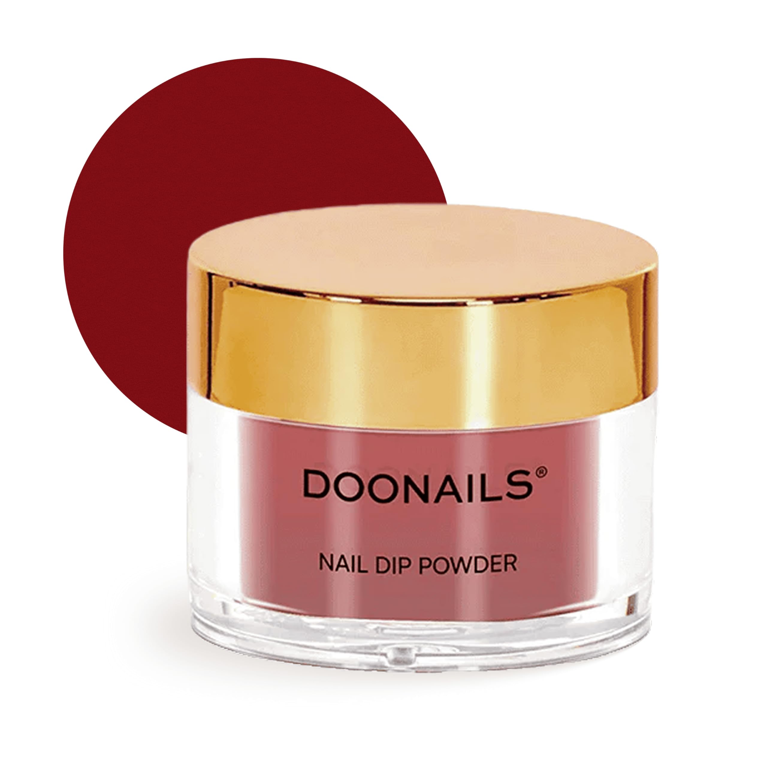 Doonails – Dipping Powder Farbe Rose Red – Langanhaltendes Dip Pulver für professionelle Maniküre zu Hause – Tierversuchsfrei & allergikerfreundlich – 3+ Wochen halt – Bis zu 30 Anwendungen
