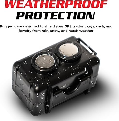 Miniatura 2 de Spy Spot Funda magnética resistente a la intemperie para rastreadores GPS, caja de bloqueo para artículos, soporte para llaves debajo de los