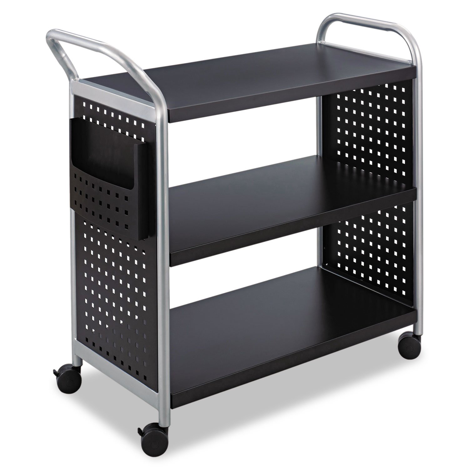 Safco Products 5339BL Scoot Steel Utility Cart, 3 Shelf, Silver/Black - Review, Price and Buying Guide
