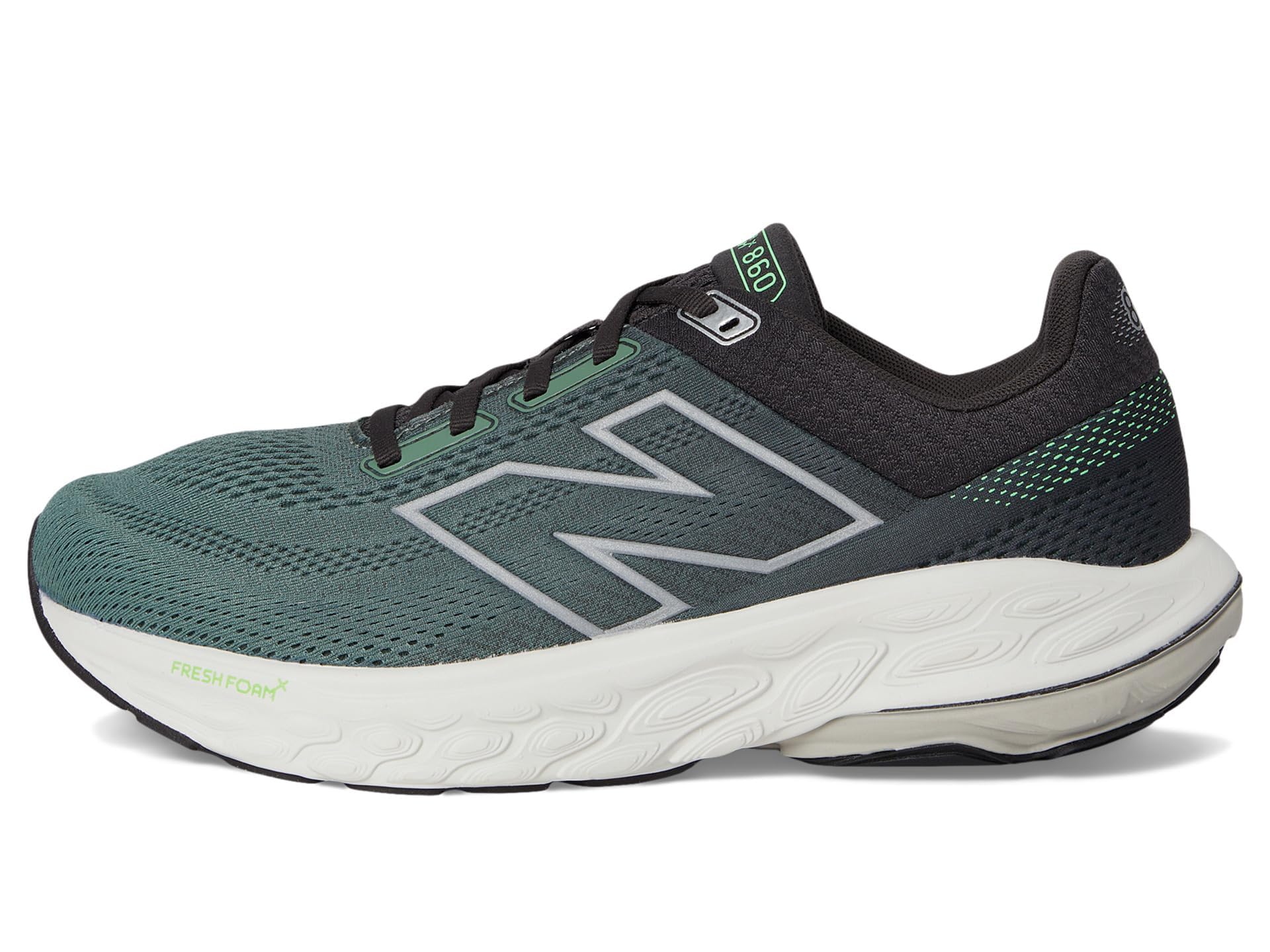 New Balance Fresh Foam X 860 V14 - Scarpe da corsa da uomo, Ginepro scuro/Cemento nero/Materia grigia, 50 EU