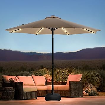 patio umbrella with base