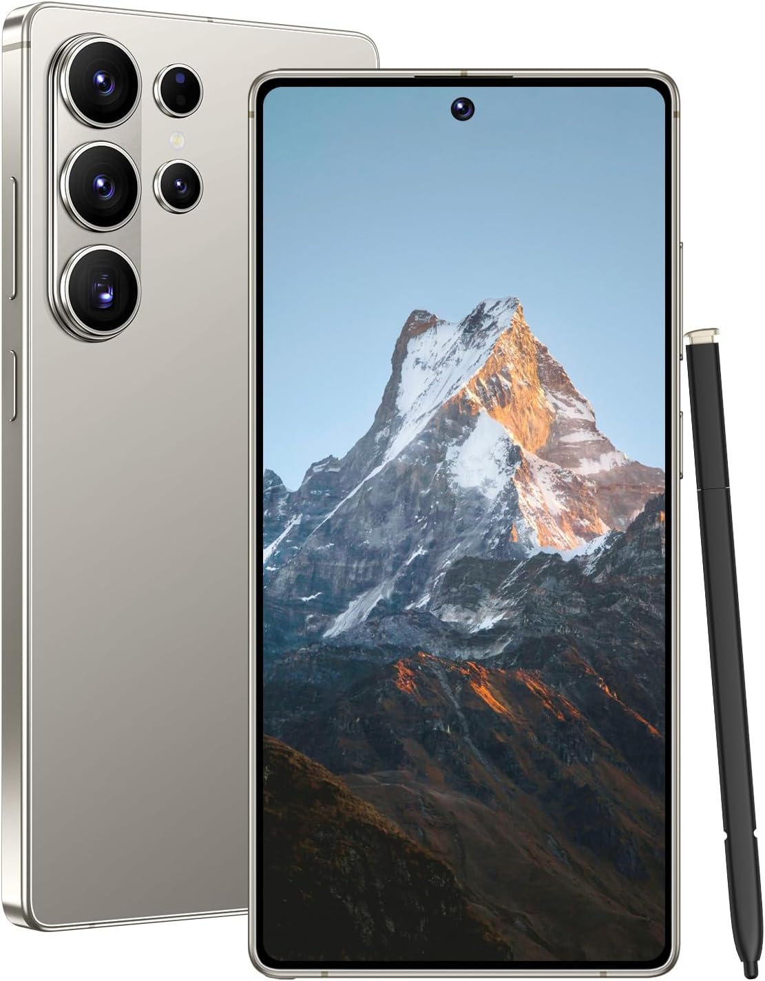 I26 Ultra Smartphone, 6.99” 120Hz AMOLED, Snapdragon 8 Gen 4, 16GB RAM + 512GB ROM, 7000mAh Titanium Battery, 108+68MP Camera, Android 15, Dual SIM (Gray)