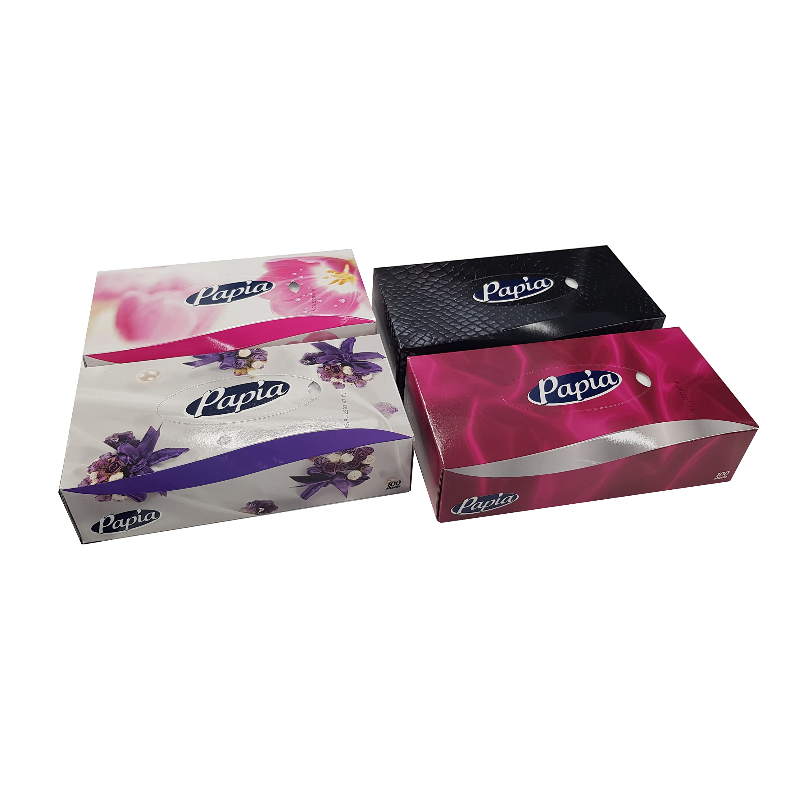 Blake & White 2-Ply Facial Tissues Box Multipack- Soft and Luxurious 100 Sheets Per Box Face Tissues - Extra Absorbent Facial Tissue for Cleaning Spills - Ideal for Home and Office - 24 Pack