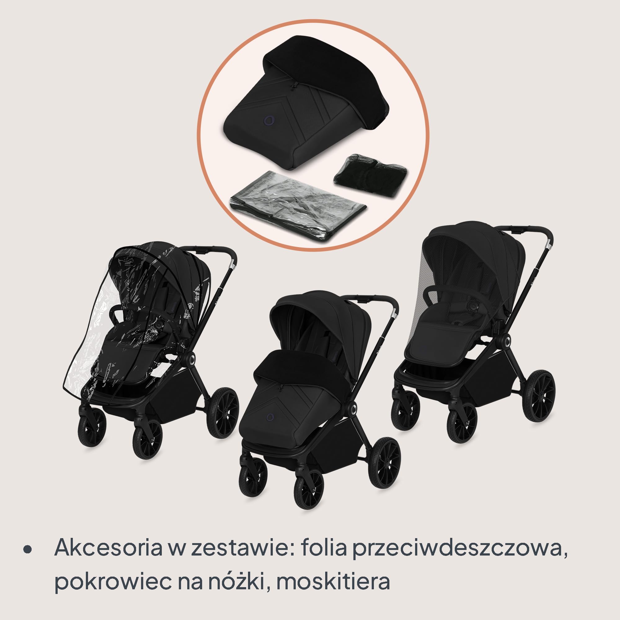 LIONELO MIKA PLUS Wózek Spacerowy Dziecięcy 6-48 miesięcy do 22 kg, Regulacja Oparcia i Podnóżka, Amortyzacja, Obrotowe Koła PU 360° Wodoodporna Budka XXL, UPF50+