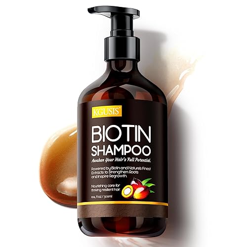 Root Activator - Champú para el crecimiento del cabello con biotina, nutritivo domina el encrespamiento con HA&B5, champú anticaspa de romero,