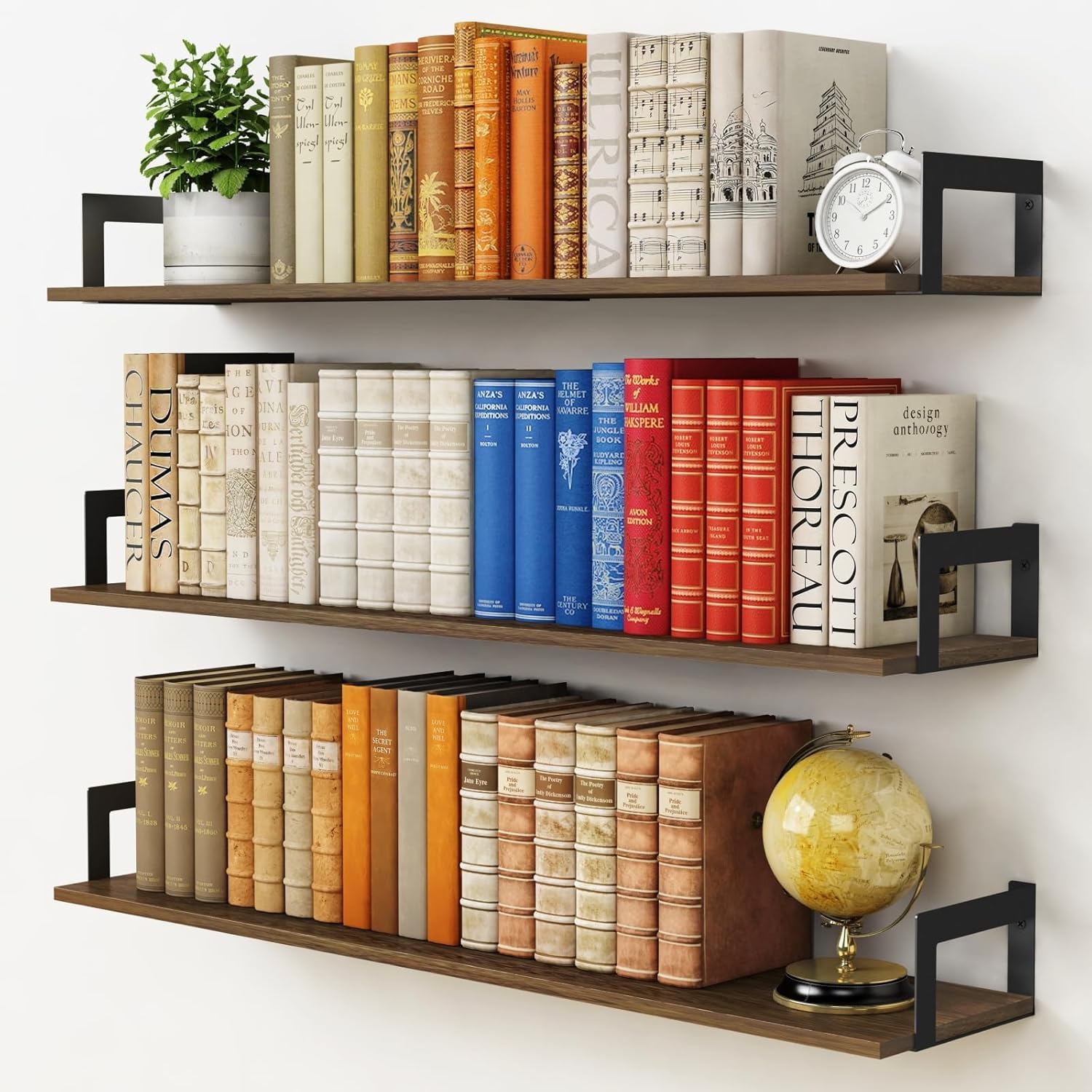 Book Shelf Wooden | Wall Mounted Shelves for Living Room | Floating Shelf | Wooden Shelf for Bedroom | Book Organizer Rack | Wall Decor Shelf | Home Decoration Items | showcase for living room