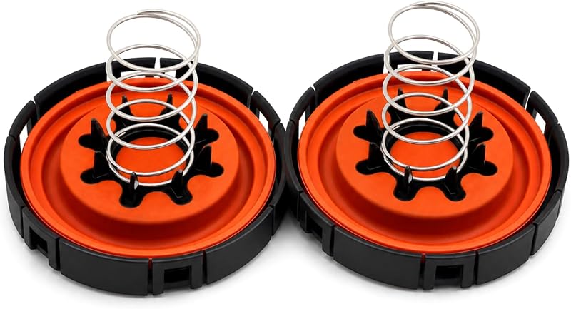 Kit de reparo da tampa da válvula PCV LoloWheat para Land Rover, Range Rover e Jaguar 5.0L V8 – 2 unidades
