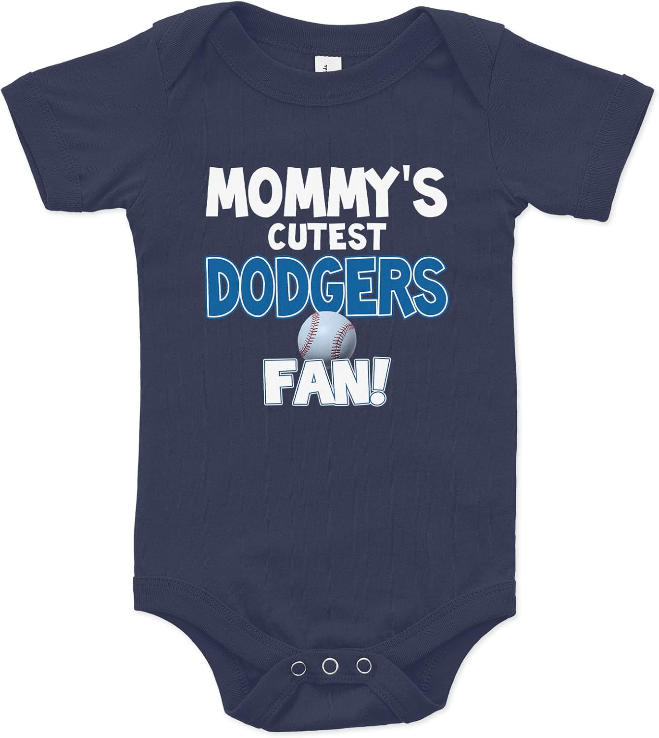 NanyCrafts Baby's Mommy's Cutest Dodgers Fan Bodysuit, Baby Dodgers Fan