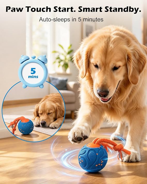 CloudValley Smart Interactive Dog Toy with Remote Start & Switchable Modes