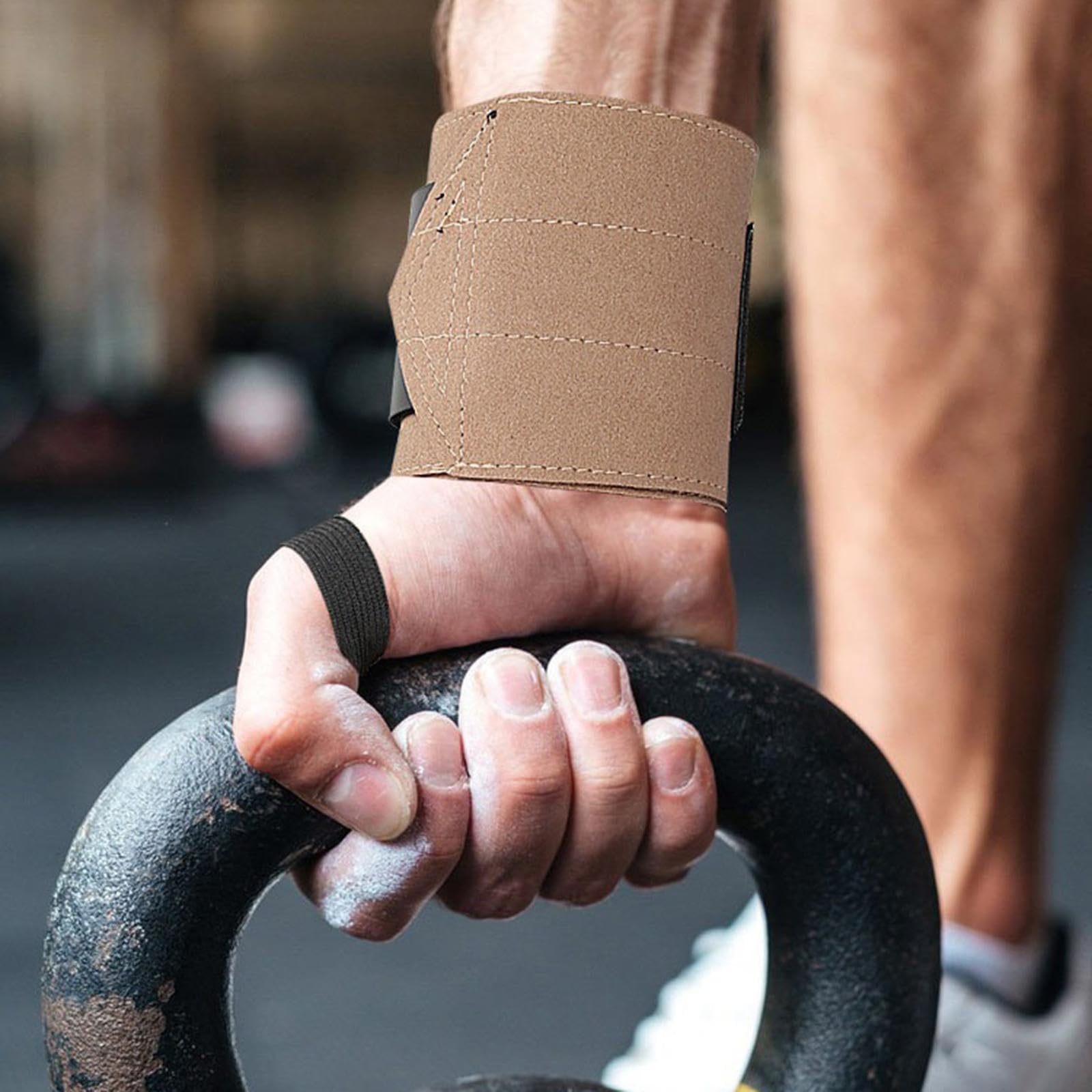 ATORSE™ Wrist Workout Brace Weightlifting Wrist Wrap for Dumbbell Gym Weightlifting Right|Sporting Goods | Fitness Running & Yoga | Strength Training | Gloves Straps & Hooks-image-42