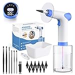 Ear Wax Removal - Ear Cleaner with 4 Pressure Modes, Ear Cleaning Kit with Digital Temperature Display, Safe & Effective Ear Irrigation Flushing System (White)