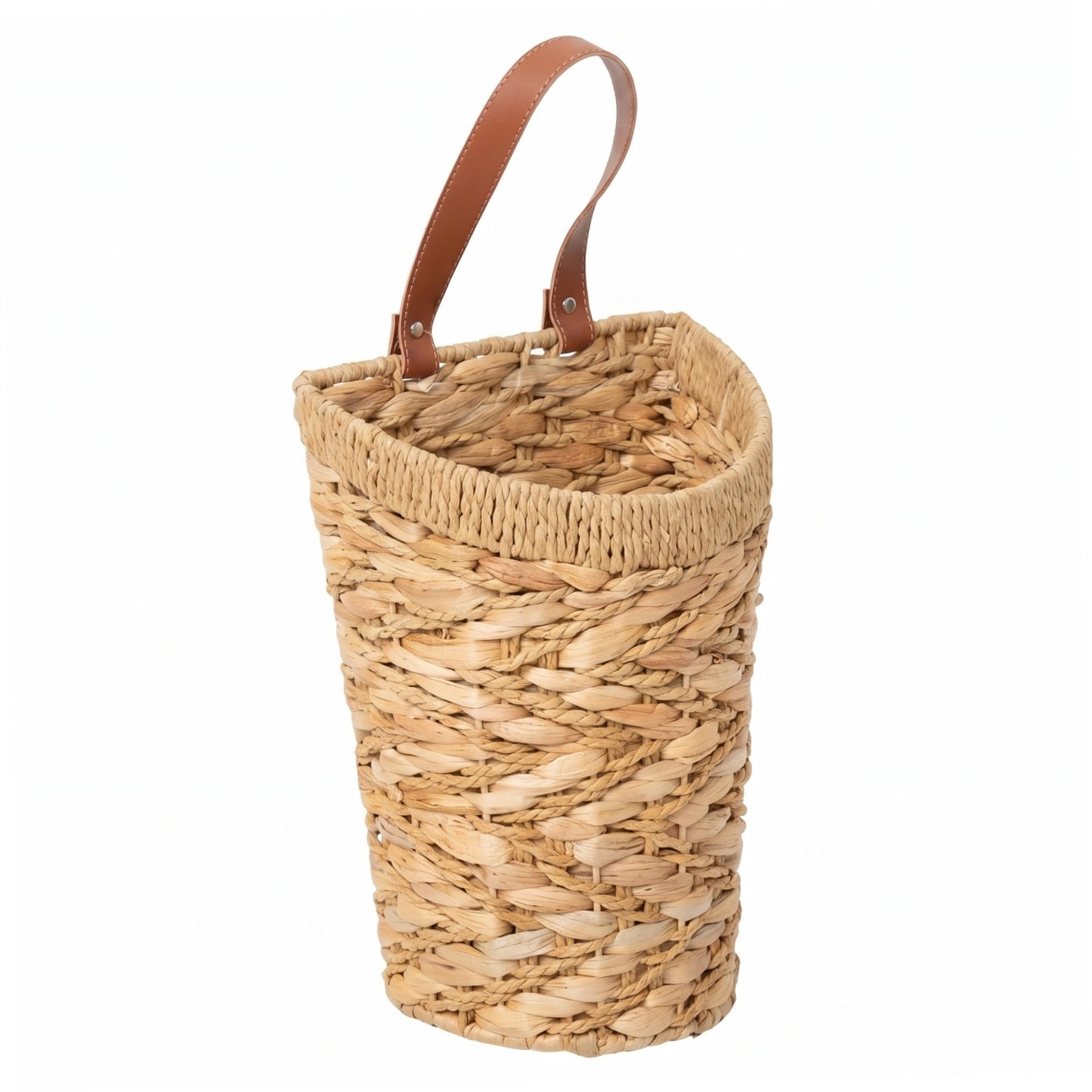 Panier de porte paille naturelle suspension murale rangement table bohème