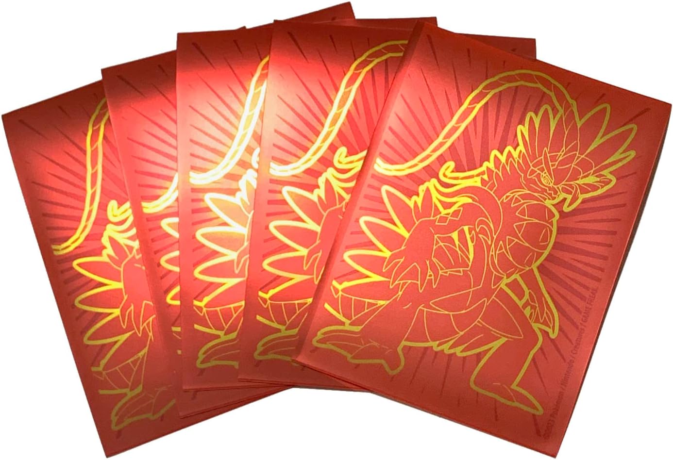 Koraidon Pokemon Card Sleeves - Scarlet & Violet Deck Protectors x65 - Elite Trainer Box