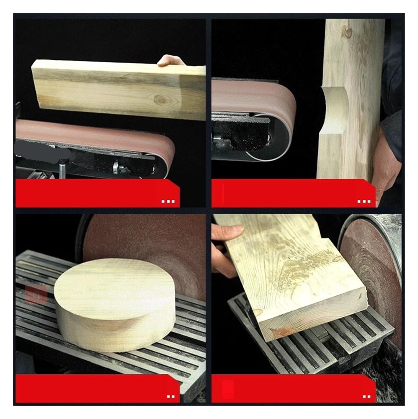 Levigatrice a Nastro, Levigatrice a nastro multifunzionale for la lavorazione del legno, for uso domestico, da tavolo, elettrica, piccola, for metalli